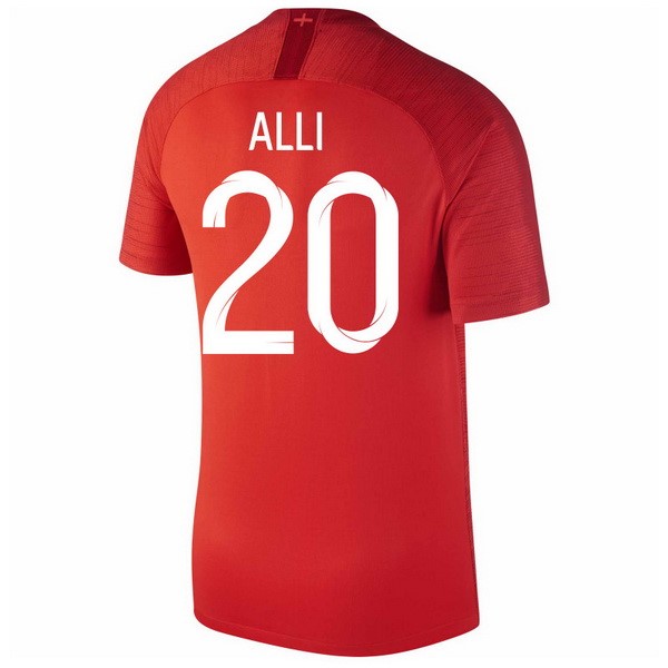 Camiseta Inglaterra 2ª Alli 2018 Rojo